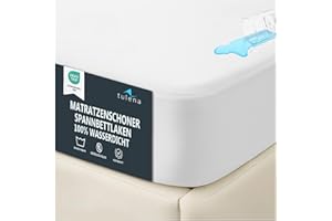 ‎TULENA TULENA Matratzenschoner 90 x 200 wasserdicht und atmungsaktiv, Matratzenauflage 90x200, Optimaler Nässeschutz, Hygienischer Anti-milben Matratzenbezug, Inkontinenzunterlage waschbar