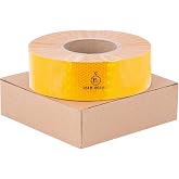 Badem10 3 Metre T&uuml;vt&uuml;rk Onaylı Reflekt&ouml;r Fosforlu Şerit Bant 5.5 cm Sarı