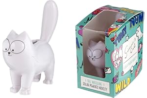 Puckator- Simon's Cat Solar Pal Décoration Solaire, FF134, Blanc