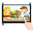 ELECROW For Raspberry Pi Screen, 7-Inch Touchscreen Monitor 1024X600 Raspberry Pi Touchscreen Small Monitor Compatible with Raspberry Pi 5, Raspberry Pi 4, Windows PC, Jetson Nano, BB Black