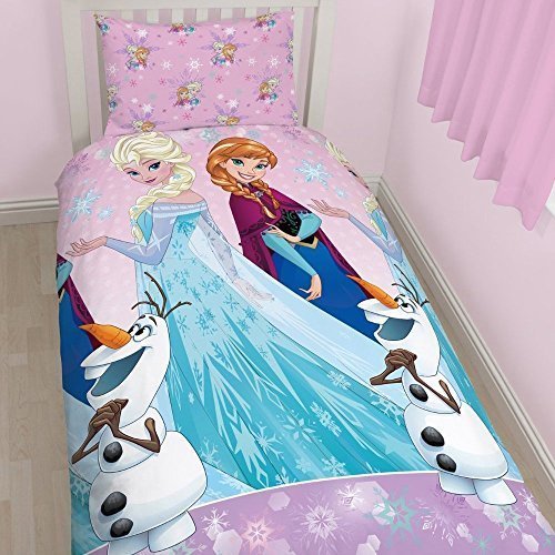 Character World Disney "Frozen Magic" Rotary Bettwäsche-Set, mehrfarbig, multi, Einzelbett