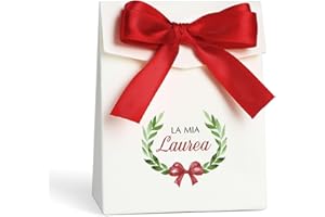 GEBETTER 50pz Scatoline Portaconfetti Laurea Bomboniere, Scatole Confetti Laurea, Scritta La Mia Laurea, Bomboniere Decorazione Fai da Te Festa Laurea Regalo (50pz)