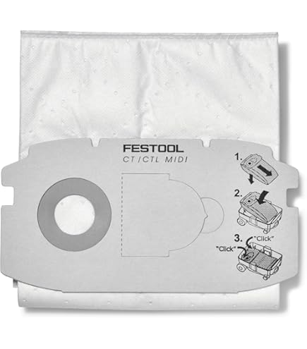 Festool CT Mini/MIDI ET-BG Capot de Rangement de Tuyau avec système T-LOC ( 500118) (vèrifier la référence