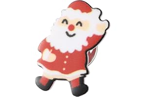 PRK 14 Christmas Brooch Pins Santa Claus in Hat Novelty Xmas Badge Lapel Pin Jewelry Secret Gift Decoration For Men Women Boys Girls Clothing Accessory Dress Up