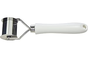 Elettro Center Art.309 Tagliapasta Liscio 3 Quadri al Giro, Acciaio Inossidabile, Bianco