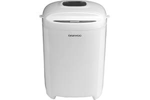 Daewoo 2lb Digital Bread Maker with 11 Settings, Delay Timer & Keep Warm – Bakes White, Whole Wheat, Gluten-Free, Cake & Dough, Adjustable Crust Control, Non-Stick Pan & Viewing Window