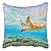 Produktbild YSEFHX kissenbezüge A Turtle Diving Back The Reef in A Shallow Lagoon on Lady Elliot Island Decor Pillowcases Polyester 18 X 18 inch Square Hidden Zipper Home Cushion Decorative Pillowcase