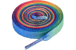 LARGERED Lacci Scarpe,Stringhe Scarpe per Sportive Casual Sneakers,Lacci per Uomo e Donna,Lacci per Scarpe Piatti 8mm Larghe,Lacci per scarpe piatte spesse per scarpe da ginnastica(75cm-180cm)