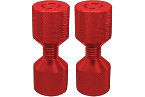 2 stycken fläns orienteringspenna set, flänsinriktning 2-håls stift tvåhålsstift av aluminium med gänga, 1–1/8 tums rörmonter