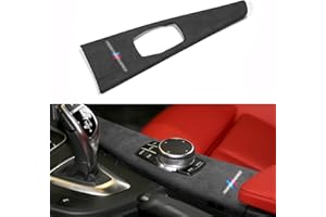 OYDDL Adhesivo para coche multimedia, cubierta de engranaje para el interior, compatible con BMW F30 F31 F32 F33 F34 F35 F36 3GT M4 (multimedia, M, gris)