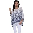 Camicetta taglie forti da donna in chiffon con stampa floreale Falso