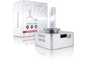 Sinoparcel D5S HID BiXenón Bombillas de Faros con Balasto integrado - 6000K 35W Xenón Haz Baja y Alta Luces de Reemplazo - Paquede de 1