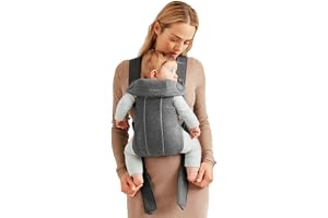 BABYBJÖRN Baby Carrier Mini, 3D Jersey, Dark Grey