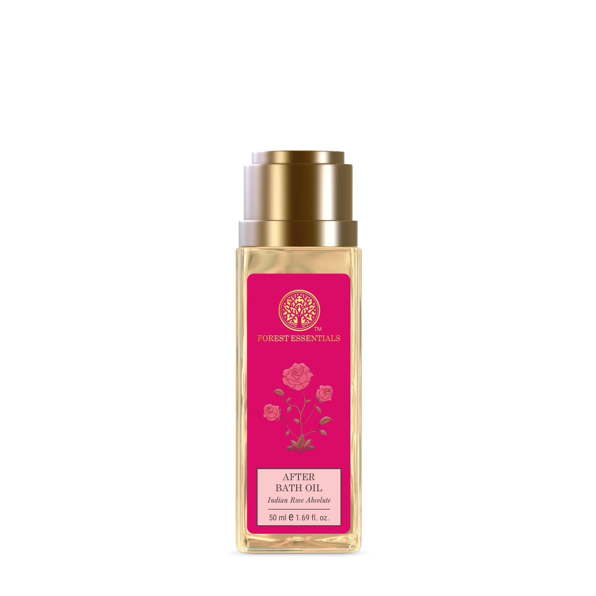 Forest Essentials After Bath Oil Indian Rose Absolute | Ayurvedic Scented Natural After Shower Oil | For Nourished & Moisturi