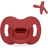 Suavinex, All Silicone Pacifier, Babies 0/6 Months and Newborns, Physiological Teat Sx Pro, Soft and Flexible, Ideal for Slee