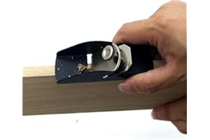 KISBEIBI Mini-Handhobel,Verstellbarer Mini-Einhandhobel,Blockhobel klein Hand Trimming Hobel,Holzschneidehobel zum Trimmen von Projekten,DIY-Modellbau,Holzhobeln,Oberflächenglättung(size:3,35x1,18x1,38 Zoll)