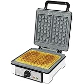 Cecotec Fun gofrestone double, waffle iron with 1200 W power, rockstone non-stick coating, double capacity