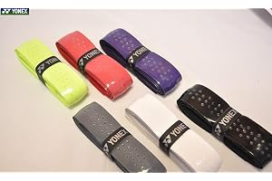 YONEX Polyurethane Aerocush 9900 Badminton Grip Pack of 4 (Assorted Colour)