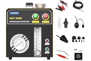AUTOOL Rilevatore di Perdite della Macchina del Fumo dell'automobile EVAP, Strumento Diagnostico di Perdita della Linea del Carburante Automobilistica con Il Flussometro Regolabile
