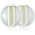 40oz Tumbler Lid for Stanley, Spill Proof Splash Resistant Tumbler Covers,Replacement cover for Stanley Cup Accessory(2 pack) (Beige, 40oz)
