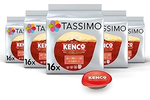 Tassimo Kenco Americano Grande XL Coffee Pods, 16 Count (Pack of 5), (Total 80 Drinks)