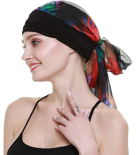 Asudaro Bonnet Chimio, Femmes Élégant Turban Bandeau Élastique Band