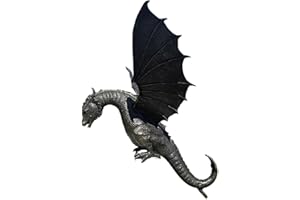 GHZSTE Estatua de dragón de jardín, estatua de la fuente del dragón, resina de agua, escultura al aire libre, decoración de arte de dragón para decoración de jardín