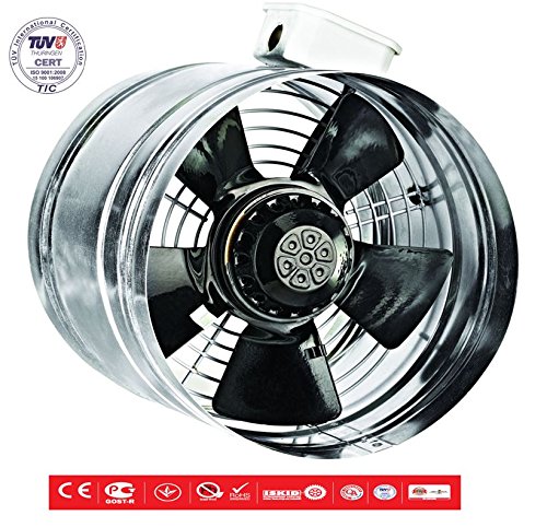 Borax Axial Rohrventilator Be-Abluft LÜFTER ø200 680m³/h Axialventilator Radial TURBO