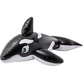 Intex Kids Inflatable Orca with Handles, 188 x 122 cm, Children from 3 Years, 2 Air Chambers, Repair Patch, Summer, Pool, Wat
