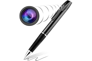 FANIERFD Mini Caméra Poche, Cachée Caméra Stylo Mini Caméra de Poche 1080p HD Surveillance Spy Camera avec Enregistrement Vidéo Prise de Photo et 220 mAh la Batterie Rechargeable