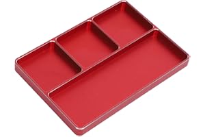 Brrnoo Magnetbricka, Magnetisk med Magnetisk RC -reparationsskruvbricka 4 Grids Aluminiumlegeringsskruv Tray Tool Tray 1/10 1