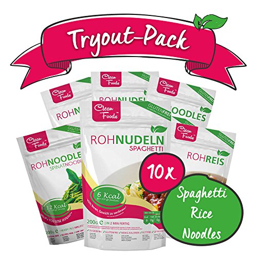 Combi: 5x Konjac Tallarines, 4x Konjac Espaguetis, 1x Konjac Arroz Rice, 200gr / paquetito