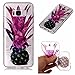 Produktbild Galaxy S8 Durchsichtig Hülle,Glitzer Hülle für Samsung S8,Leeook Noble Stylish Schön Glitzer Bling Shiny Sparkle Rose Rot Lila Ananas Gemalt Strass Muster Entwurf Weich Transparent Clear TPU Silikon Zurück Schutzhülle Tasche Crystal Hülle Handyhülle Etui Bumper Case Cover für Samsung Galaxy S8 + 1 x Schwarz Eingabestift-Rose Red Purple Pineapple
