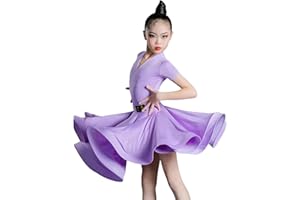 YXYJLB Mädchen-Latein-Kleider, Tanz-Ballsaal-Tanzkleid, Tangorock, Standard-Salsa-Tanzwettbewerb, Party-Kleider, Tanzpraxis-Kostüme