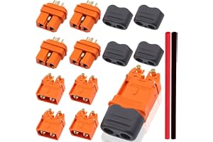 HAAMNING7 10 st XT60I kontakt XT60I-PW hankontakt adapter XT60I kontakt hona med stomkontakt för RC Lipo batteriladdare FPV d