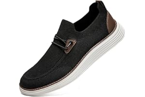 CAIQDM Zapatos cómodos Antideslizantes para Hombres Zapatos Casuales para Caminar Zapatos Casuales Retro Moda Ligera y Transpirable Zapatos de Jogging Moda Zapatos Casuales