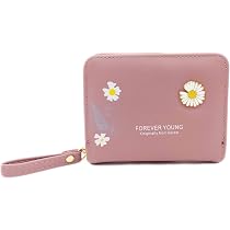 NFI Essentials Mini Wallet For Women - PU Leather Compact Clutch With Zipper, Card Slots & Coin Pocket, Pink - View #5