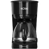 Solac Coffee 4 You Mini Drip Coffee Maker | Glass Jug 0.75L | 2 to 6 Cups | Washable Filter | 600W | Automatic Drip Proof | H