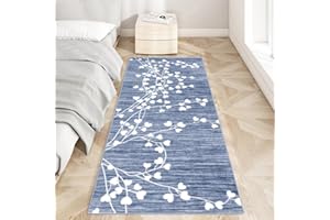 SIUNWDIY Long Carpet Runner60x260cm Non Slip Hallway Runner Door Mat, Washable Laundry Area Runner Rugs Stain Resistant Kitchen Floor Mat Carpet for Bathroom Entrance Bedroom Stair