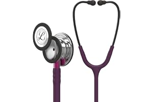 Littmann Classic III Stetoskop, 5960, Plommon Slang | Spegelblankt bröststycke i rostfritt stål, rosa skaft och rökfärgad byg