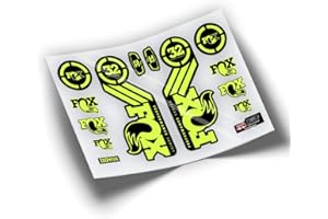 PEGATINEA Autocollants fourche Fox 32 2016 WP56 Jaune fluo