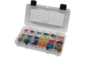 Captain O-Ring Players Kit Großes Farbkodiertes Master-Paintball-Oring-Set, 18 Größen, 360 Orings