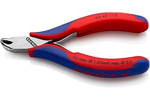 Knipex Alicate de corte frontal para electrónica con fundas multicomponentes 115 mm 64 42 115