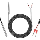 PT1000 Temperatursensor mit PVC 3Meter Wasserdicht Temperaturfühler Edelstahl Waterproof Probe Kompatibel mit Raspberry Pi in