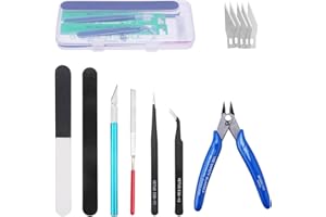 HSEAMALL 9 Pièces Outils de Modélisme Gundam Modèle Outils Kit Maquette Construction Modèle de Base Réparation et Fixation Hobby Building Craft Set