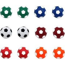 12 Mini Balles De Foot En Mousse - Babyfoot, Jeu De Table Ou Anti-Stress Pour Enfants/Adultes