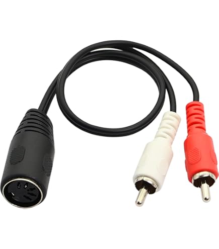 KONTAK AUDIO 5 PIN DIN A 2 RCA Phono Adattatore - Foto 5