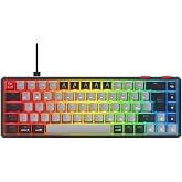 Rampage Yoru Mini Type-c Bağlantı RGB Mekanik Gaming Oyuncu Klavyesi Red Switch Q Tr Hot Swap