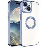 Zore Apple i&ccedil;in uyumlu iPhone 15 Kılıf Kamera Korumalı Logo G&ouml;steren Zore Omega Kapak Sierra Mavi