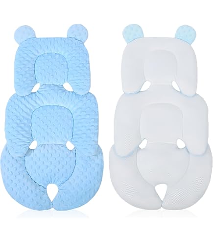 Coussin Réducteur Pour Siège Auto / Poussette - Moelleux, Avec Appui-tête Ergonomique, Ailes De Protection Et Côté Respirant, Lavable En Machine